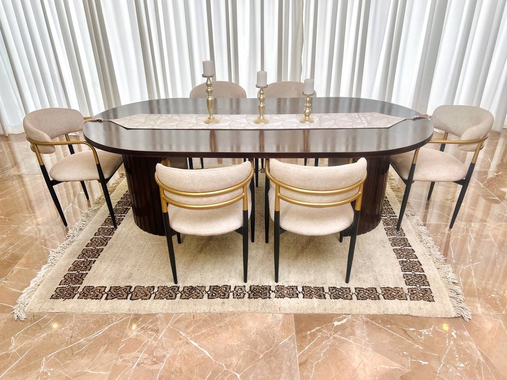 Modern Oval  Dining Set